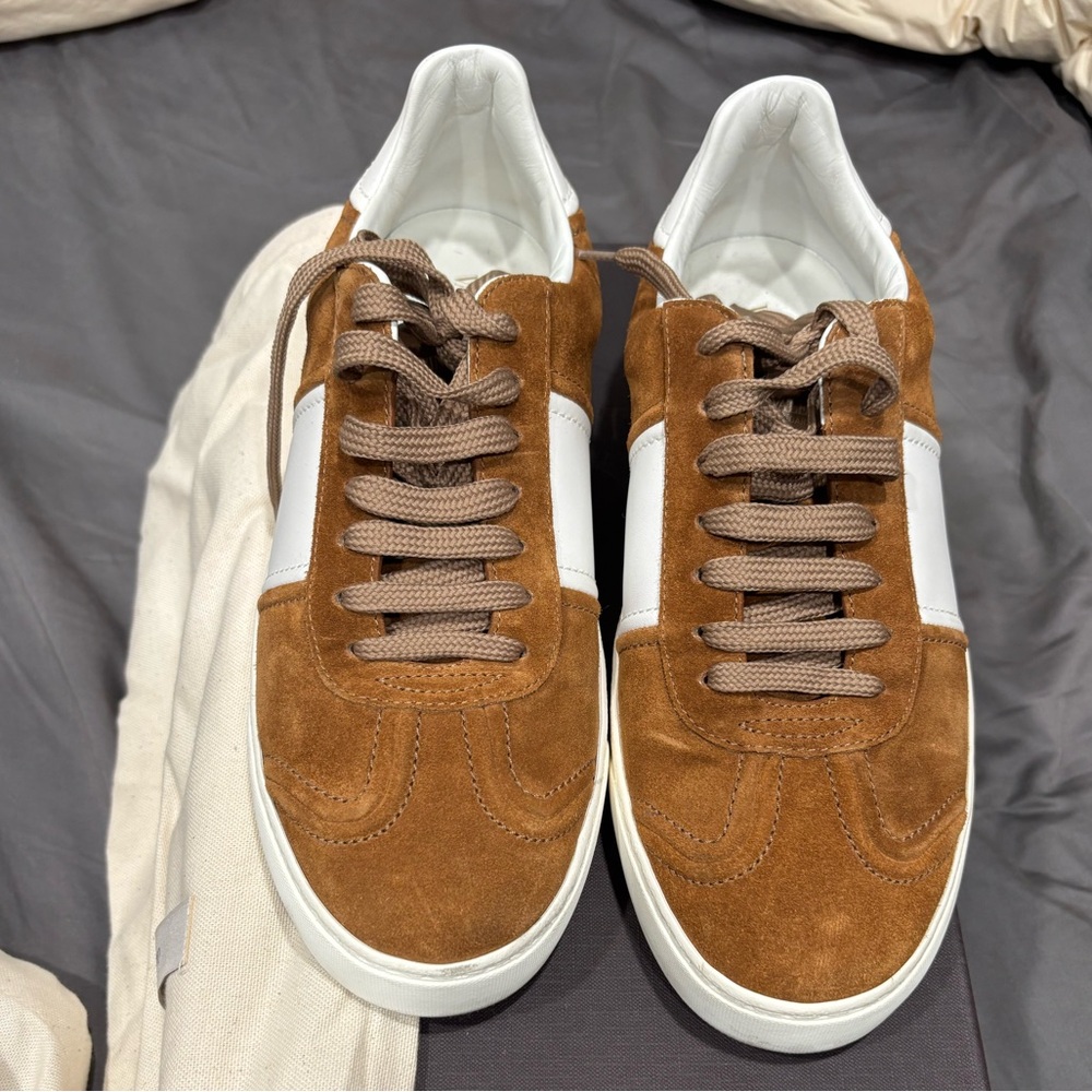 Valentino Garavani Brown Suede Sneakers